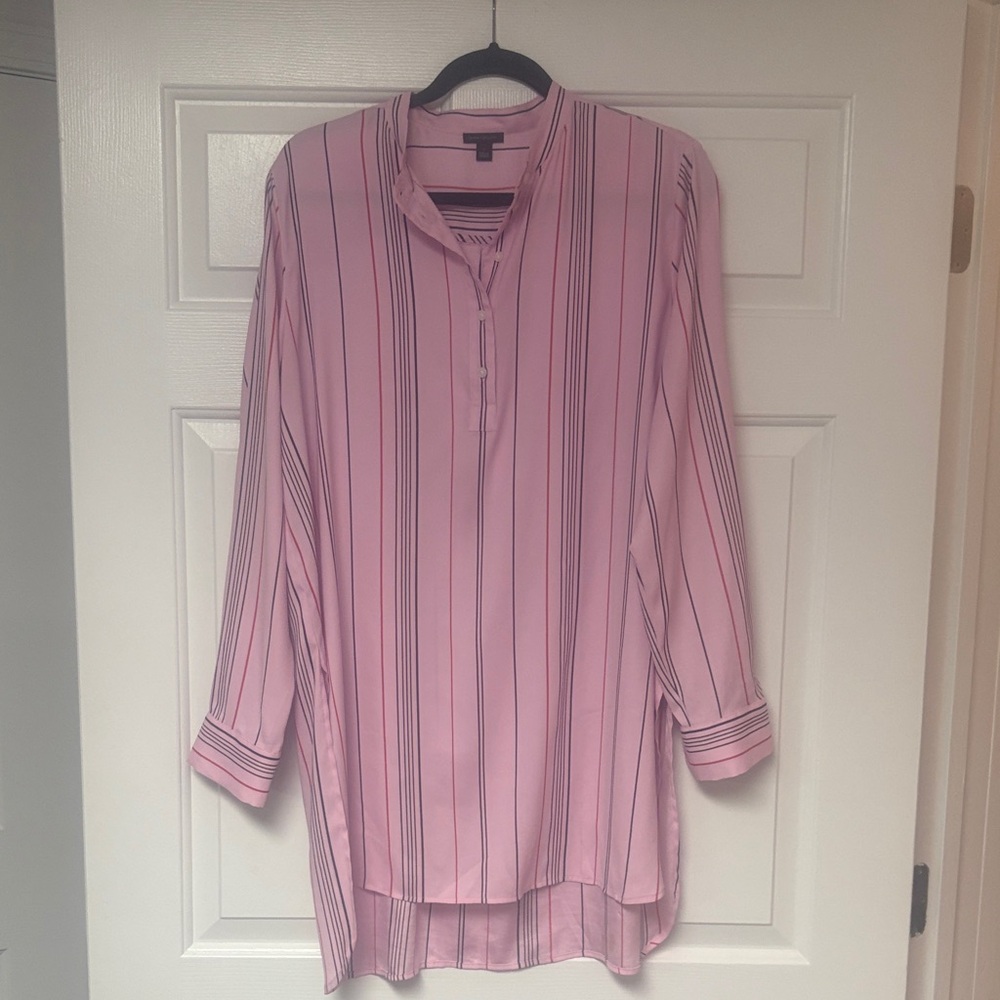 Ann Taylor Pink and Black Blouse